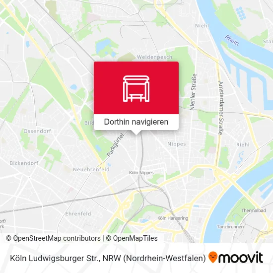 Köln Ludwigsburger Str. Karte