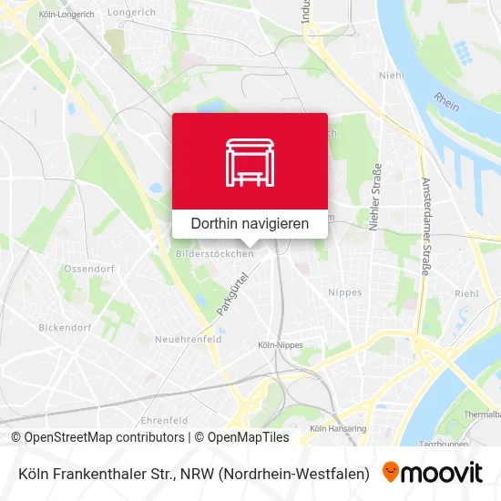 Köln Frankenthaler Str. Karte
