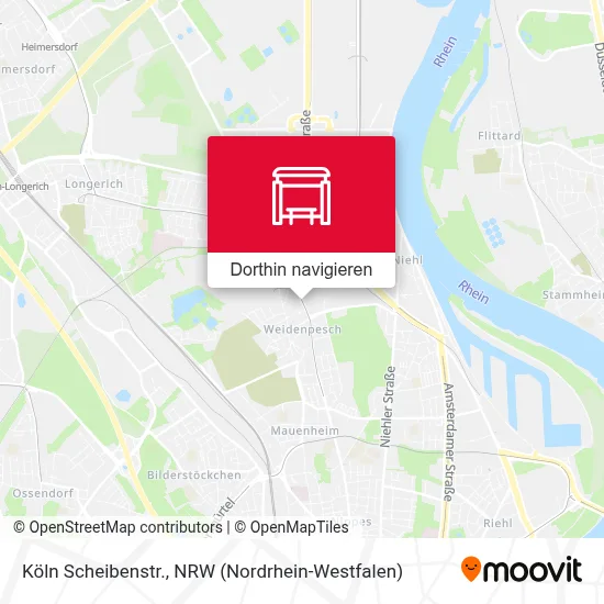 Köln Scheibenstr. Karte