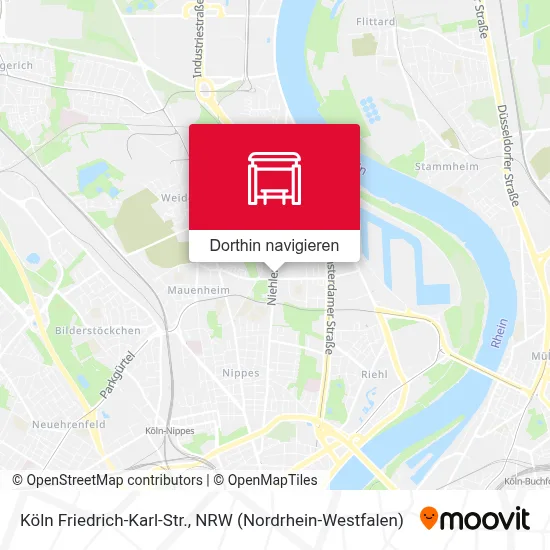Köln Friedrich-Karl-Str. Karte