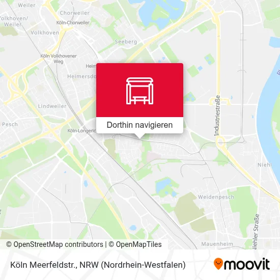Köln Meerfeldstr. Karte