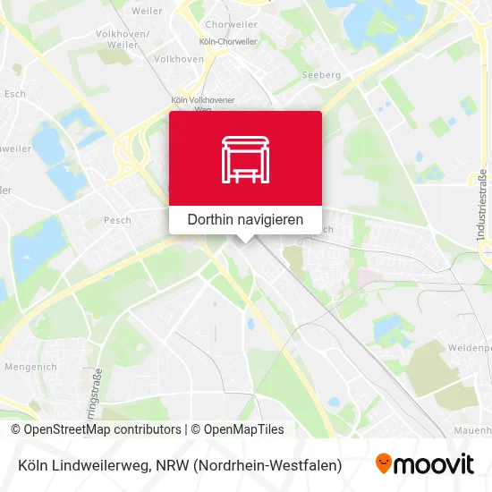 Köln Lindweilerweg Karte