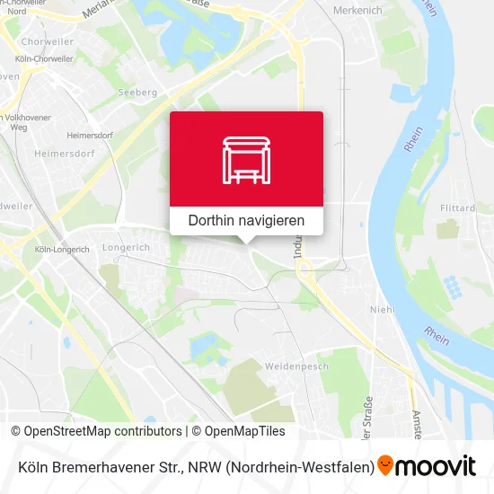 Köln Bremerhavener Str. Karte