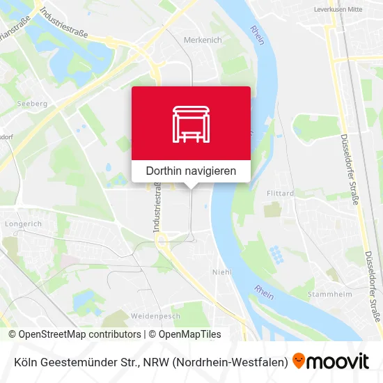 Köln Geestemünder Str. Karte