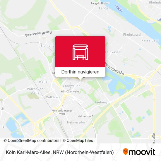 Köln Karl-Marx-Allee Karte