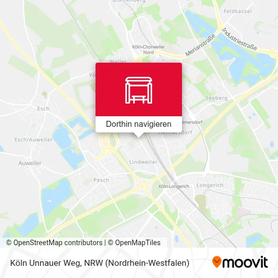 Köln Unnauer Weg Karte