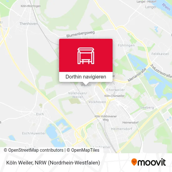 Köln Weiler Karte