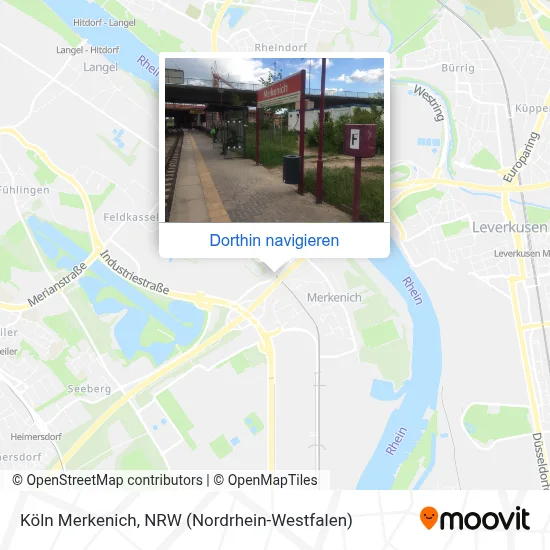 Köln Merkenich Karte