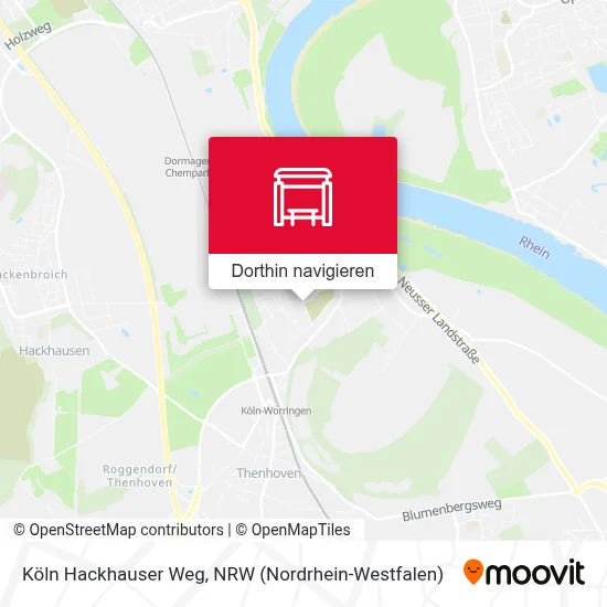 Köln Hackhauser Weg Karte