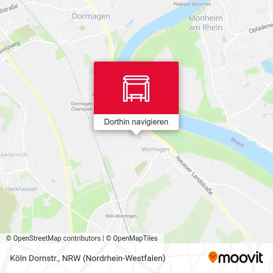 Köln Dornstr. Karte