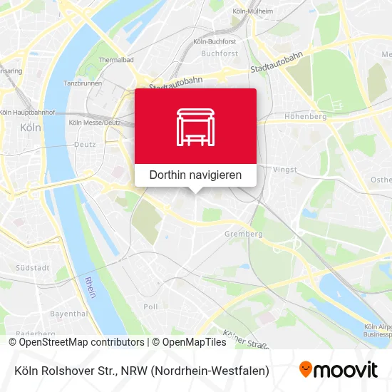 Köln Rolshover Str. Karte