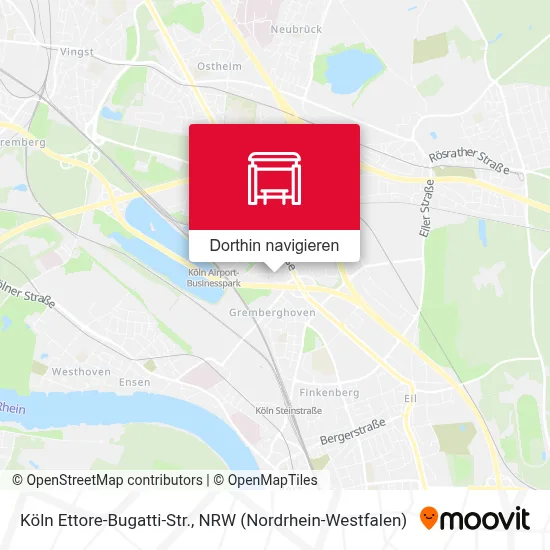 Köln Ettore-Bugatti-Str. Karte