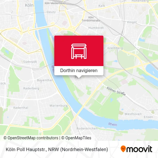 Köln Poll Hauptstr. Karte