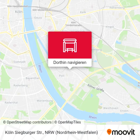 Köln Siegburger Str. Karte