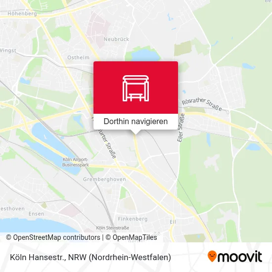 Köln Hansestr. Karte