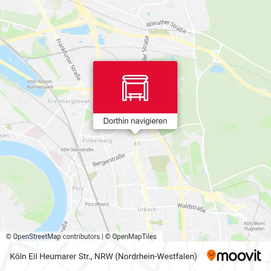 Köln Eil Heumarer Str. Karte