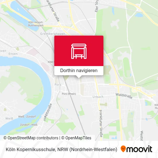 Köln Kopernikusschule Karte