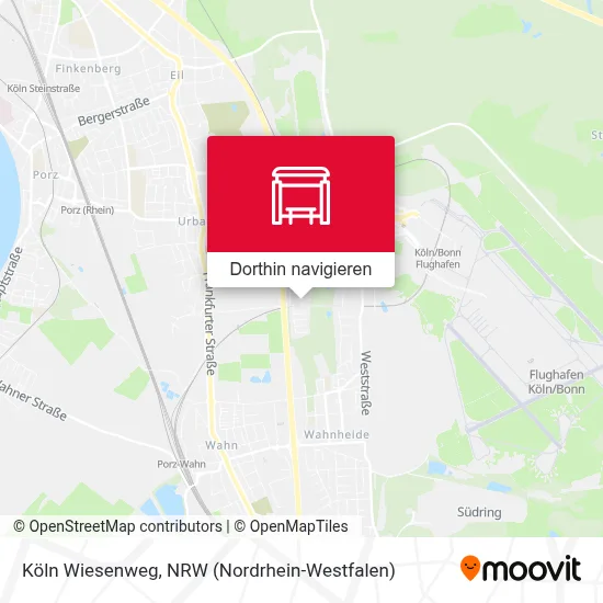 Köln Wiesenweg Karte