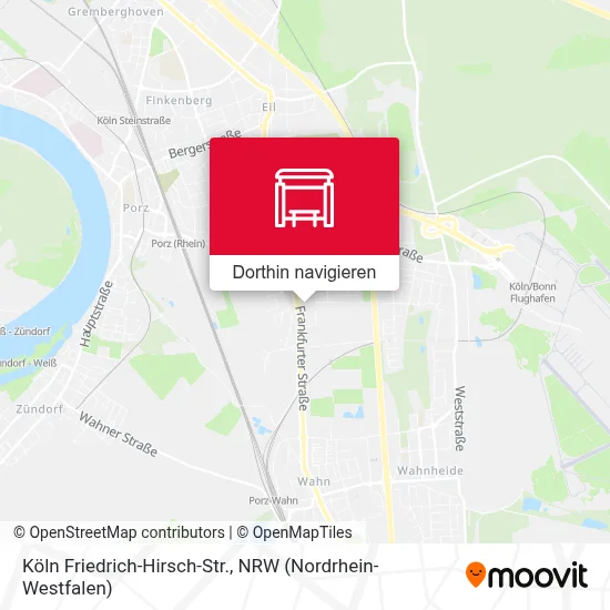 Köln Friedrich-Hirsch-Str. Karte