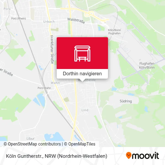 Köln Guntherstr. Karte