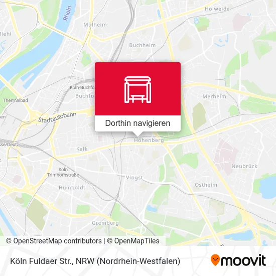 Köln Fuldaer Str. Karte
