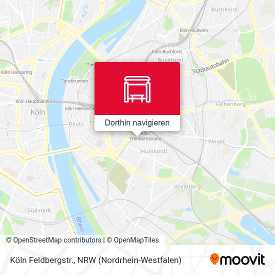 Köln Feldbergstr. Karte