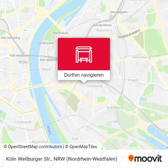 Köln Weilburger Str. Karte