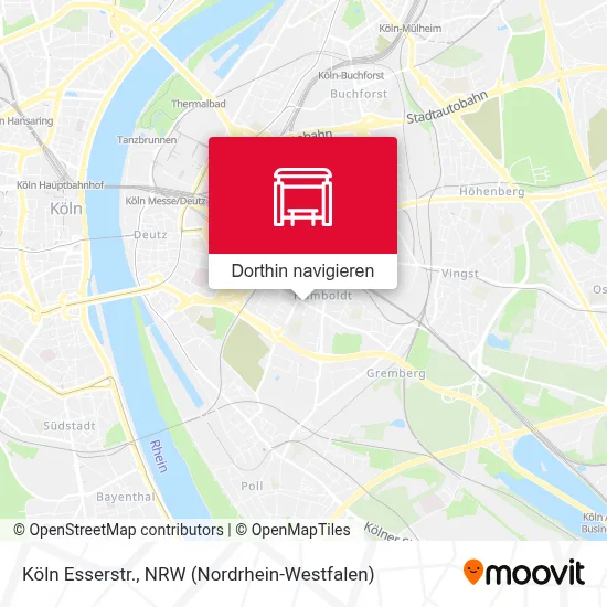 Köln Esserstr. Karte