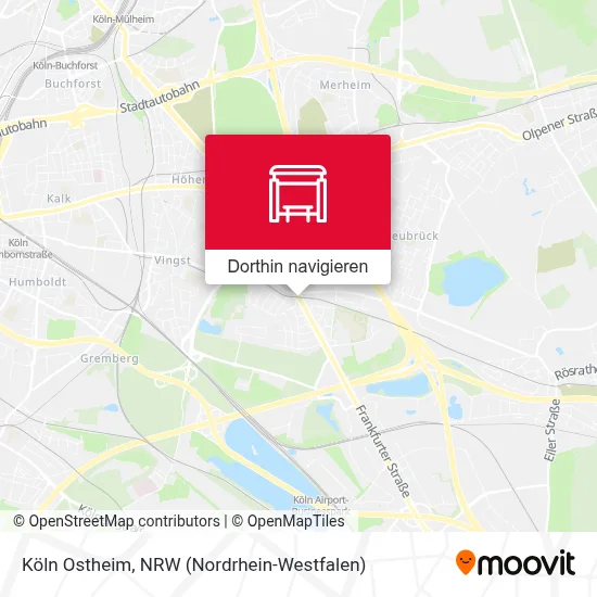 Köln Ostheim Karte