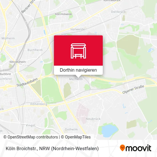 Köln Broichstr. Karte