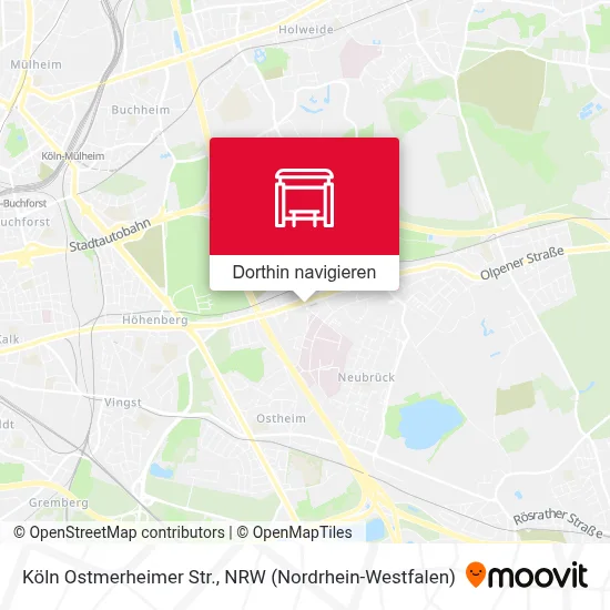 Köln Ostmerheimer Str. Karte