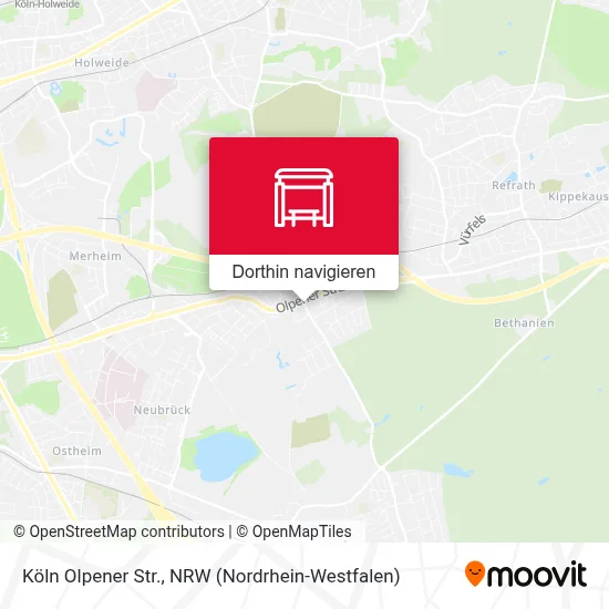 Köln Olpener Str. Karte