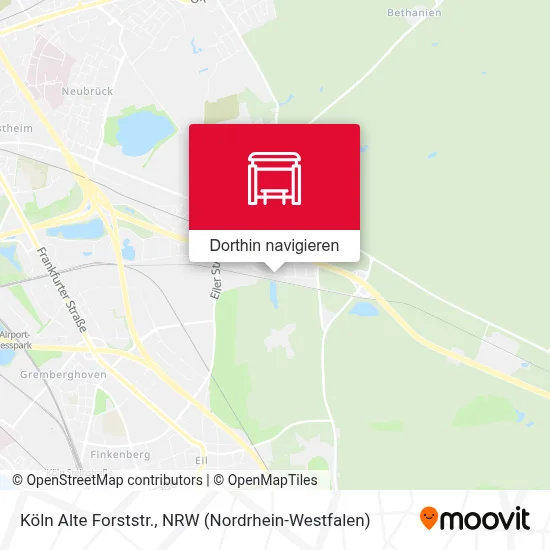 Köln Alte Forststr. Karte
