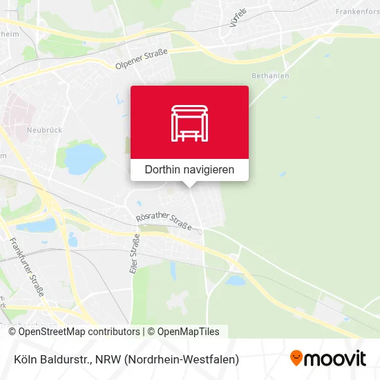 Köln Baldurstr. Karte
