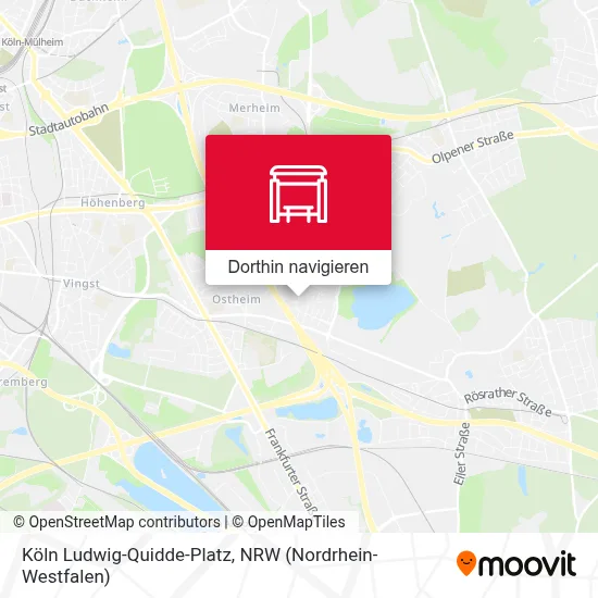 Köln Ludwig-Quidde-Platz Karte