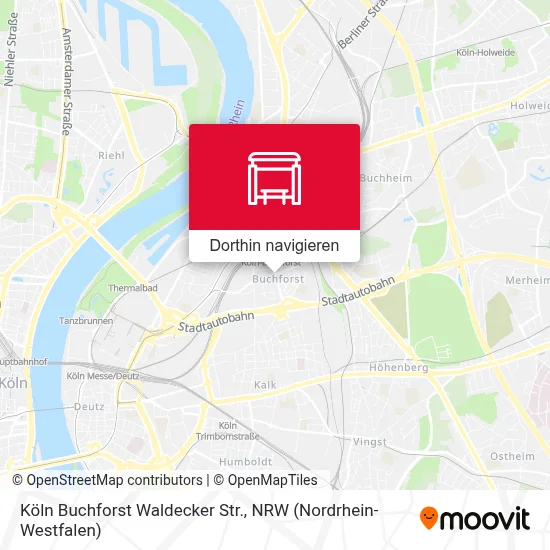 Köln Buchforst Waldecker Str. Karte