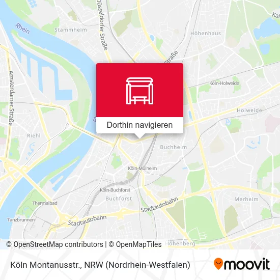 Köln Montanusstr. Karte
