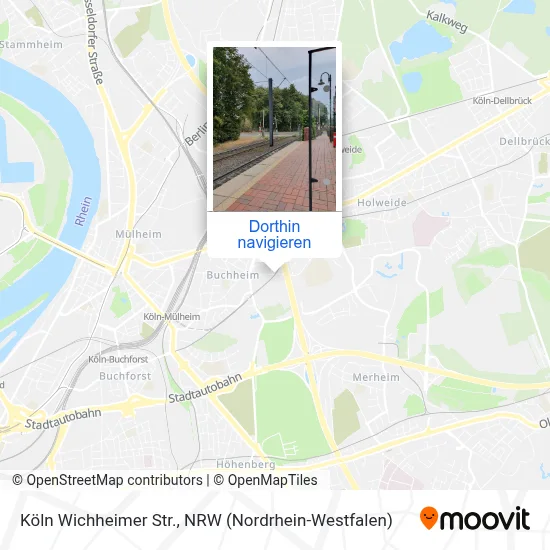 Köln Wichheimer Str. Karte