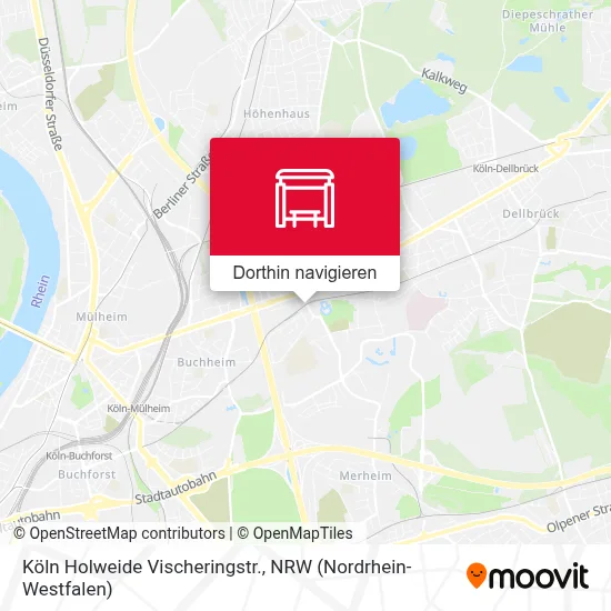 Köln Holweide Vischeringstr. Karte