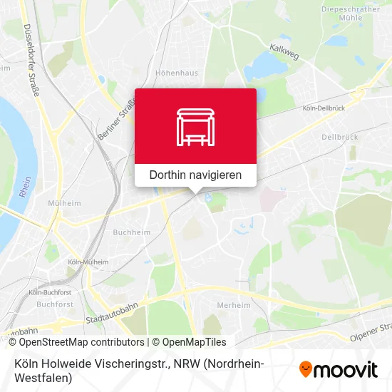 Köln Holweide Vischeringstr. Karte