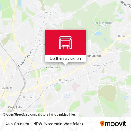 Köln Grunerstr. Karte