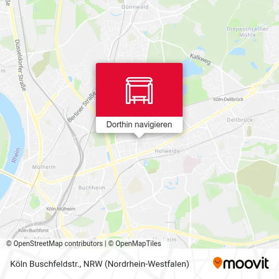 Köln Buschfeldstr. Karte