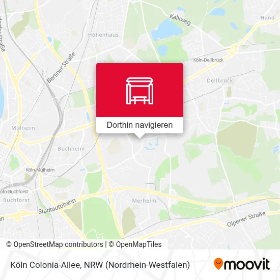 Köln Colonia-Allee Karte