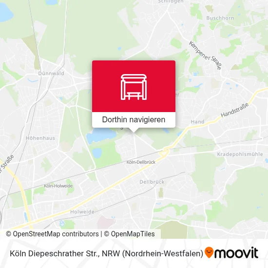 Köln Diepeschrather Str. Karte