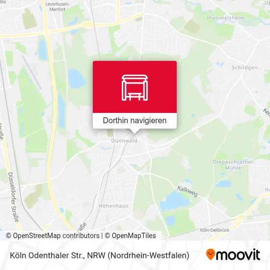 Köln Odenthaler Str. Karte