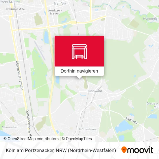 Köln am Portzenacker Karte