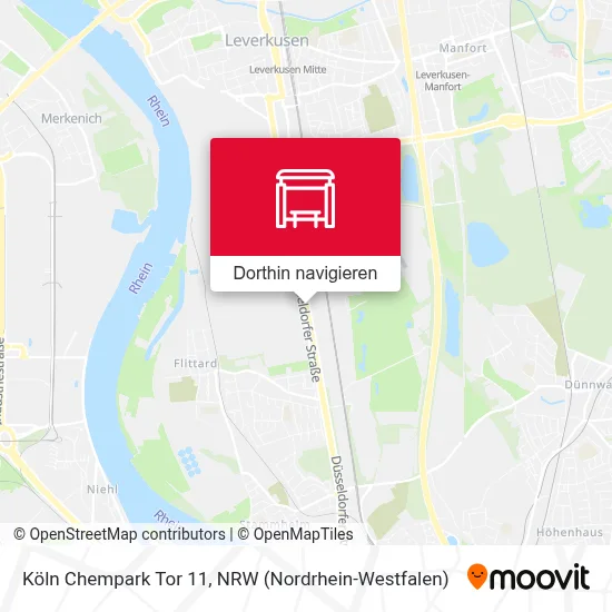 Köln Chempark Tor 11 Karte