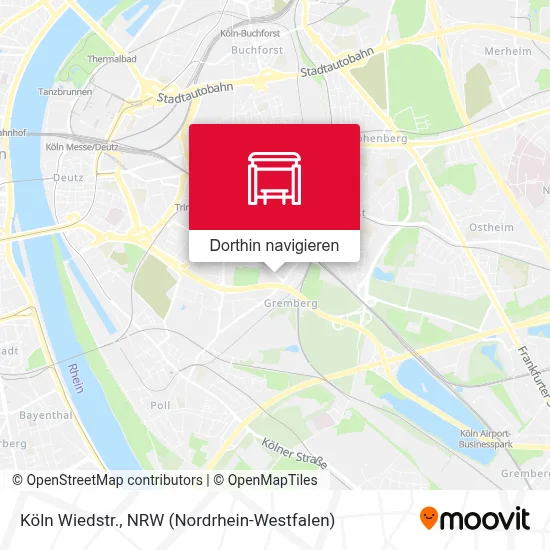 Köln Wiedstr. Karte