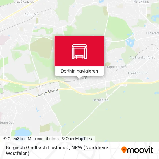 Bergisch Gladbach Lustheide Karte