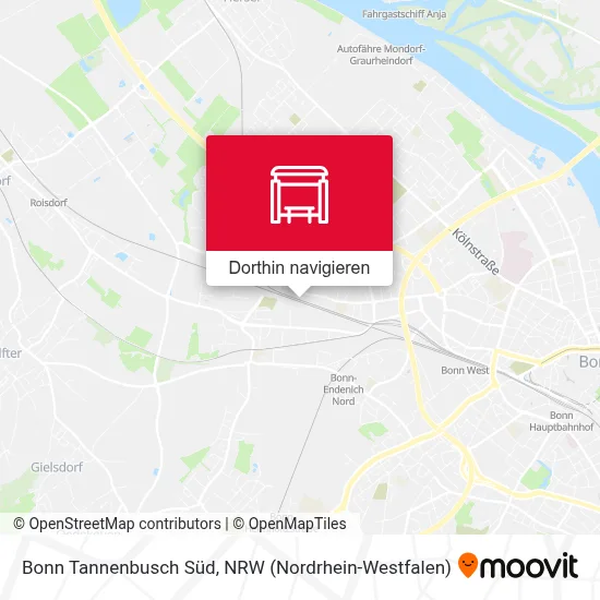 Bonn Tannenbusch Süd Karte